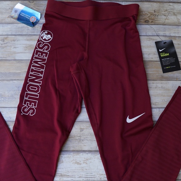 Nike Pro Warm FSU Seminoles Compression Tights - Picture 3 of 8